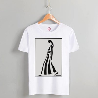 T-shirt black & white woman II 2021.38
