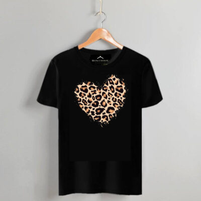 T-shirt Leopard heart2