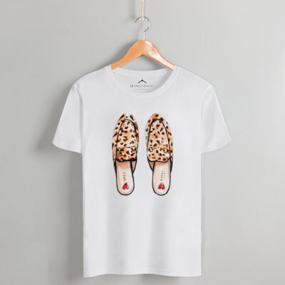 T-shirt Leopard Mules W